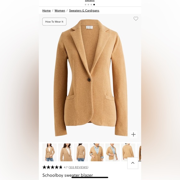 J. Crew Jackets & Blazers - The J Crew Schoolboy sweater blazer XXS